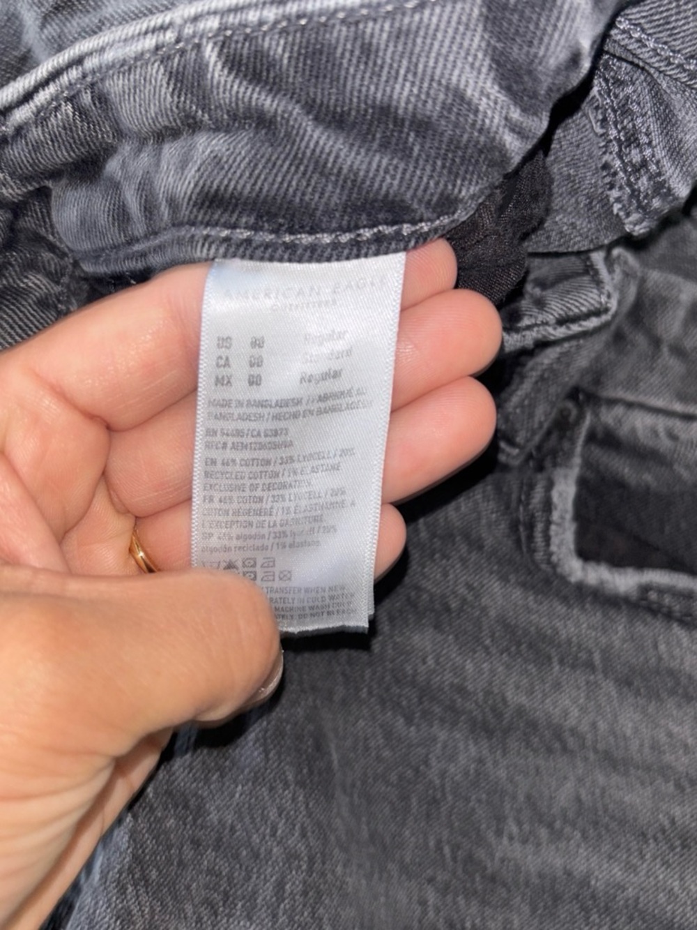 American Eagle Outfitters High-Rise Gray Women's Jeans